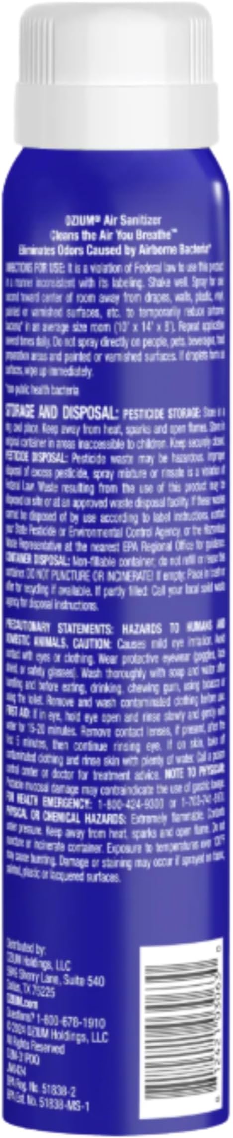 Ozium 3.5oz Air Sanitizer Spray & Odor Eliminator for Homes, Cars, Offices and More, Outdoor Essence, (Pack of 3)