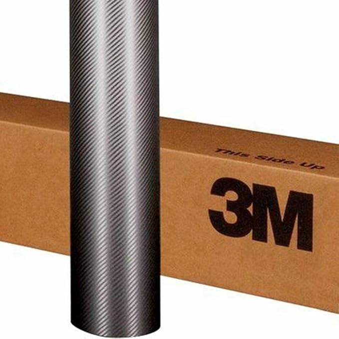 3M Car Wrap Roll 2080 Anthracite Carbon Fiber | CFS201 | (5ft x 2ft (10 Sq/ft)) | Automotive Vinyl Wrap for Cars - Car Interior Wrap & Exterior | w/Free Instawraps Pro Glove
