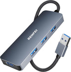 BENFEI USB 3.0 Hub, 4 Ports USB A Splitter Ultra-Slim Expander for Mouse, Keyboard, Flash Drive, U Disk, Printer Compatible with Laptop, Desktop PC, Xbox, PS5, and More