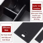TTCR-II for Chevy Blazer Center Console Organizer 2019-2024 2025, for 2019-2024 2025 Chevy Blazer Console Organizer Tray Secondary Storage Box