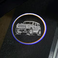 2Packs Car Door Lights Car Door Shadow Lights Projector Welcome Courtesy Lights (b-car-Gray)