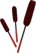 3pcs Car Wheel Cleaning Brush Soft Tire Brushes for Detailing Flexible for Rims Car Wash Tools