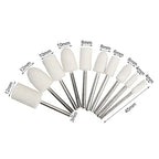 FPPO 1Inch Polishing Buffing Wheel Set,Wool Felt Cotton Mounted 3mm Shank for Rotary Tool Accessories,Mini Brush Polishing Kit for Watch and Jewelry 50 Pieces