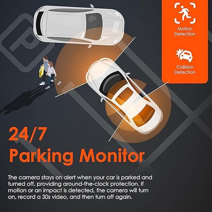 4 Channel Dash Cam for Cars Front Rear Inside & Left Right,360° Dash Cam Front Rear Inside & Left Right, 4K+1080P*3 FHD Car Camera, 5GHz WiFi & App Control,24H Parking Mode,G-Sensor,Loop Recording