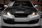 iJDMTOY Frosted Surface 6000K Xenon White SMD LED Angel Eyes Halo Ring Kit Compatible with 2010-2016 Hyundai Genesis Coupe, 2010-2015 Kia Optima K5