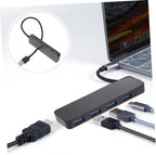 Gadpiparty USB Hub Port Data Splitter Ultra-Slim Expansion Adapter for Laptop and Computer High-Speed Transfer USB Expander for Easy Device Connectivity