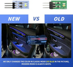 NJSBYL 10PCS Interior Ambient Lighting LED Circuit Board for B-MW 5 7 Series X1 Gran Turismo Coupe Sedan SUV LWB LCI Courtesy Door Handle and Side Pocket Atmosphere Light Blue-White