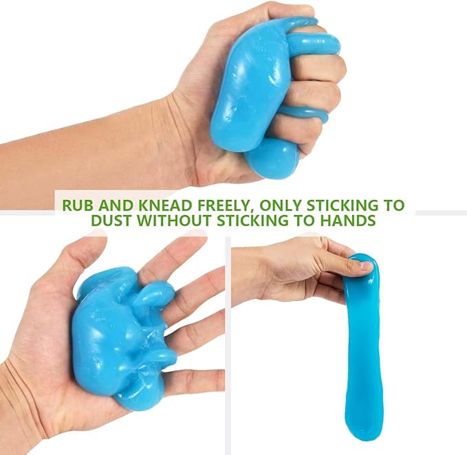 SenseYo 4 Pack Car Cleaning Gel Putty Slime, Car Interior Cleaner Detailing Tools for Notebook Keyboard Camera