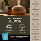 100% Pure Eucalyptus Lemon Essential Oil - 0.34 Fl Oz - Eucalyptus Lemon Oil for Hair, Skin, Diffuser, Aromatherapy & DIY Candle Making Scent