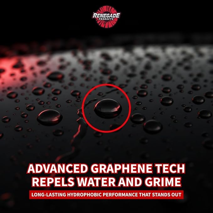 Renegade Products Graphene Wash & Protect Kit – Wash & Coat System with Microfiber Towels – Adds Gloss, UV Protection & Hydrophobic Shield