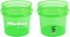 Maxshine 3.5 Gallon Universal Detailing Bucket (Green) – Car Wash Bucket for Scratch-Free Washing, Garage Storage & Detailing Tools – Holds Soap, Foam Cannon, Microfiber Towels & More