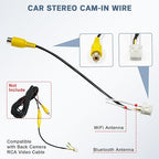 Android Radio Wiring Harness Kit with 16 Pin ISO Car Radio Wire Harness, 10/20 Pin RCA Back Camera Adapter, 4/6 Pin USB Cable and GPS Antenna Cord