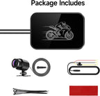 Motorcycle Dash Cam, 2K Ultra HD Front Dash Camera for Motorcycle, IP67 Waterproof, Loop Recording 24H Parking Monitor Wide Angle Night Vision with App Control, Max Support 128 GB