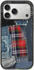 CASETiFY Impact iPhone 17 Pro Max Case [Slim/Compatible with Magsafe / 8.2 ft. 4X Military Grade Drop Protection] - Plaid Disorder Case - Clear Black