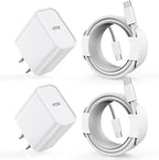 Charger for iPhone 17/16/15 Charger,Fast Charging iPhone 17/16/15 2Pack Type C Wall Adapter USB C Chargers Block 6FT USB-C to C Woven Cable for Apple iPhone 17 ProMax/Air/16 Plus/15,iPad Pro/Air/Mini