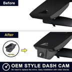 Mangoal 4K Dash Cam Custom fit for Toyota 4Runner 2020-2024 Gen5 N280 (Model A), TRD Sport Limited Pro Off-Road Venture SR5 Premium, Integrated OEM Look, UHD 2160P Video, App & WiFi, GPS, 64GB Card