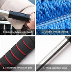 Car Wash Brush Wheel Brush Scrub Brush Soft Bristle Cleaning Brush Vehicle Detailing Tool Paint Protection Truck SUV Auto Care(2pcs with PVC)