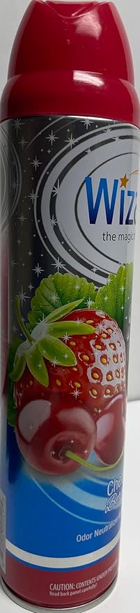 Wizard The Magic of Fresh | Odor Neutralizer & Air Freshener - 10 Oz. Cherry berry (Pack of 4) (Packaging May Vary)