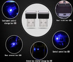 iJDMTOY Amber Yellow USB Plug-in Miniature/Nano LED Car Interior Ambient Accent Lighting Kit