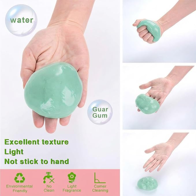 ASFSKY Car Cleaning Gel (5 Pack) Cleaning Putty Universal Dust Cleaning Car Interior Cleaner Keyboard Dust Remover Car Slime Gifts for Men Women Girl