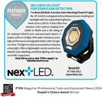 NextLED Premium Detailing Light Bundle: NT-V3505 Ceramic Coating Light & NT-1010UV 4-Color Paint Inspection Light