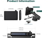 1080P Solar Wireless Backup Camera with 5in Monitor, 5000mAh Rechargeable Battery and Solar Panel, IP69K Waterproof, IR Night Vision, Support 2 Cameras, for Car, RV, Trailer, Camper (0092)