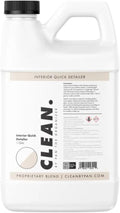 CLEAN. Interior Quick Detailer – Ceramic Polymer Interior Protectant for Plastic, Vinyl, Leather & Dash – Safe, UV Blocking, Fast-Drying, Matte Finish, Antistatic, pH-Neutral Formula – 1 Gallon