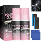 Polishing Cleaner Car Interior Spray, 100ML Car Interior Cleaner, Multi-Purpose Dashboard Cleaner for Vehicle Console, Interior All Purpose Car Cleaner for Rubber, Leather (2 Set)