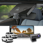 Fitcamx Front 4K+Rear 1080P Dash Cam Adapts for Chevy Suburban & Tahoe 2015-2020 (with Auto-Dimming), OEM Look, Dual HD Video Quality, WiFi & APP, Loop Recording, G-Sensor, Easy to Use, 128GB Card