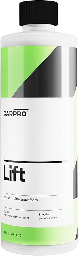 CARPRO Lift - Pre-Wash Snow Foam Car Wash Soap, Dissolves and Lifts Away a Large Amount of Dirt & Grime, Completely Touchless - Use in Bucket or Foam Cannon, Concentrated - 500ml (17oz)
