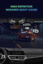 Dual Dash Cam Front and Rear with 64GB Card, 1080P HD IR Night Vision Dash Camera for Cars, G-Sensor Car Dashcam Cameras, 3.16”IPS Screen, 24/7 Parking Monitor, Loop Recording, 170° Wide Angle