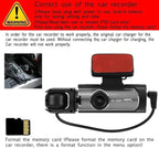 Dash Cam Front & Rear, Cardvr Video Dash, 1 Count Mini Dash Cam for Car with 32GB SD Card, 3.16 Inch IPS Screen 1080P HD Camera with Dual Lens