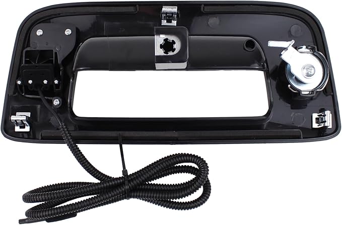 Tailgate Handle and Bezel with Rear View Backup Park Assist Camera and Lock Cylinder Kit for Chevrolet Silverado 1500 2500 3500 HD for GMC Sierra 1500 2500 3500 HD 2007-2014