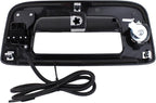 Tailgate Handle and Bezel with Rear View Backup Park Assist Camera and Lock Cylinder Kit for Chevrolet Silverado 1500 2500 3500 HD for GMC Sierra 1500 2500 3500 HD 2007-2014