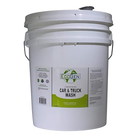 Car & Truck Wash; Concentrated Formula, Unscented, Professional Grade Cleaning For Dirt And Road Grime, Safe On Vehicles, Boats, Agricultural Equipment, 5 Gallon Bucket