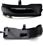iJDMTOY Smoked Lens Dynamic Sequential Blink/Flow Full LED Side Mirror Turn Signal Light Assembly Kit Compatible with 2019-up Dodge RAM 1500