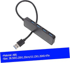 Gadpiparty USB Hub Port Data Splitter Ultra-Slim Expansion Adapter for Laptop and Computer High-Speed Transfer USB Expander for Easy Device Connectivity