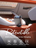 LISEN Retractable Car Charger, Gifts for Mothers Day, Upgrade 84W Car Charger USB C Fast Charge, 2026 Unique Car Accessories for Mom Dad Him Her Men Women, for iPhone 17 16 15 14 13