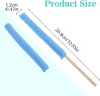14 Pcs Microfiber Detail Duster Sticks,Small Dust Brush for Tight Spaces,Disposable Crevice Cleaning Tool,Microfiber Mini Fan Dust Cleaner for Vent,Window,Car,Home & Office