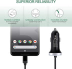 USB C Car Charger, 3.4A Fast Charging Car Charger for Samsung Galaxy S26 S25 Ultra S24 FE S23 S22 S21 S20 S10E S9 S8 Note 20 10 A16 A15 A14 A56 A36 A26 A50 A20 A51 A71 A21 A10E, with 3ft Type C Cable