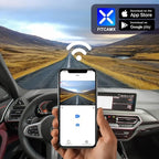Fitcamx 2K Dual Dash Cam Suitable for BMW X3 X3 M 2018-2024 M40i Sdrive Xdrive30i 30e G01 (HD2-6153), OEM Look, Front 1440P+Rear 1080P HD Video, Loop Recording, WiFi & APP, G-Sensor, 64GB Card