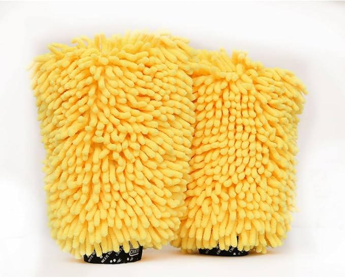 Microfiber Car Wash Mitt Scratch Free Reusable Car Washing Mitts(2)