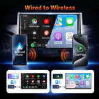 CarlinKit 4.0 Wireless CarPlay 2026 Apple - Wireless CarPlay Adapter for OEM Factory Wired CarPla y Cars 2 in 1. Plug & Play, Wired to Wireles s, Auto Connect, Online Upgrade, 5.8GHz Wi-Fi GPS