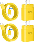 Phone 17 16 15 Charger Fast Charging,30W USB C Phone 17 16 15 Pro Max Charger Block &10FT Long Type C Cable Cord for i.Phone 17/Air/17 Pro/17 Pro Max/16/16 Plus/16 Pro/16 Pro Max/15/15 Pro Max,Yellow