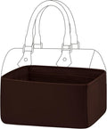DGAZ Silk Purse Organizer Insert Fits LV Speedy 16/20/25/30/35/40/45 bags，Silky Smooth Bag Organizer，Luxury Handbag & Tote Shaper(Global brown,SP40)