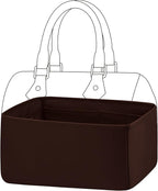 DGAZ Silk Purse Organizer Insert Fits LV Speedy 16/20/25/30/35/40/45 bags，Silky Smooth Bag Organizer，Luxury Handbag & Tote Shaper(Global brown,SP40)