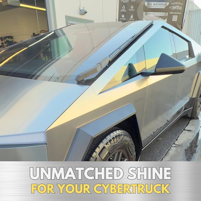 Car Wash & Shine, Soap Formulated for Tesla CyberTruck Stainless Steel Cleaning, Removes Fingerprints, Bird Droppings, Streak-Free Finish | Highly Concentrated. Made in USA. 33.8 Fl. Oz.