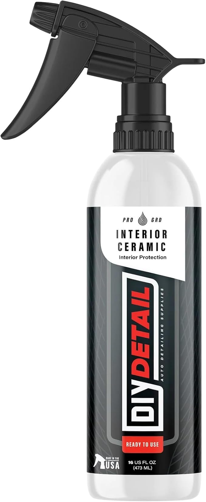 diy detail Interior Ceramic Coating – UV Protection for Car Surfaces | Long-Lasting Against Spills, Dirt, & Fading | Compatible with Microfiber Towels & Applicator Pads | 16oz