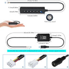 AKEPO MIni Size 6-Hole 3.2W RGB Multiple Color Chasing Fiber Optic Light Kit, 9.8ft APP Control 720pcs*0.75mm/0.03in Optical Fiber Mixed Color Timer Function Car Home Use Starlight Headliner Light