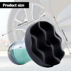Flow Tire Shine Applicator with Reservoir - No-Drip, Streak-Free, Reusable Detailing Sponge for Car Care